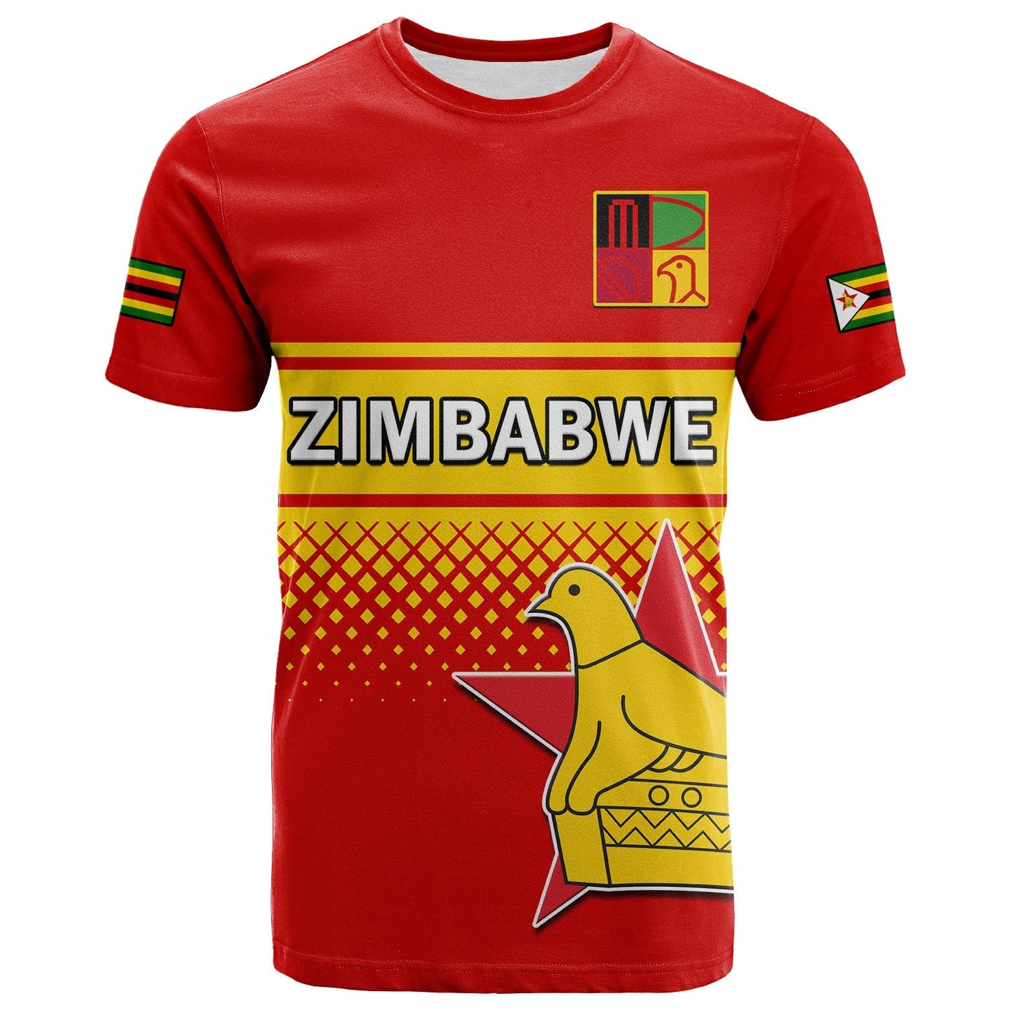 Custom Zimbabwe Cricket T Shirt The Chevrons ODI Style