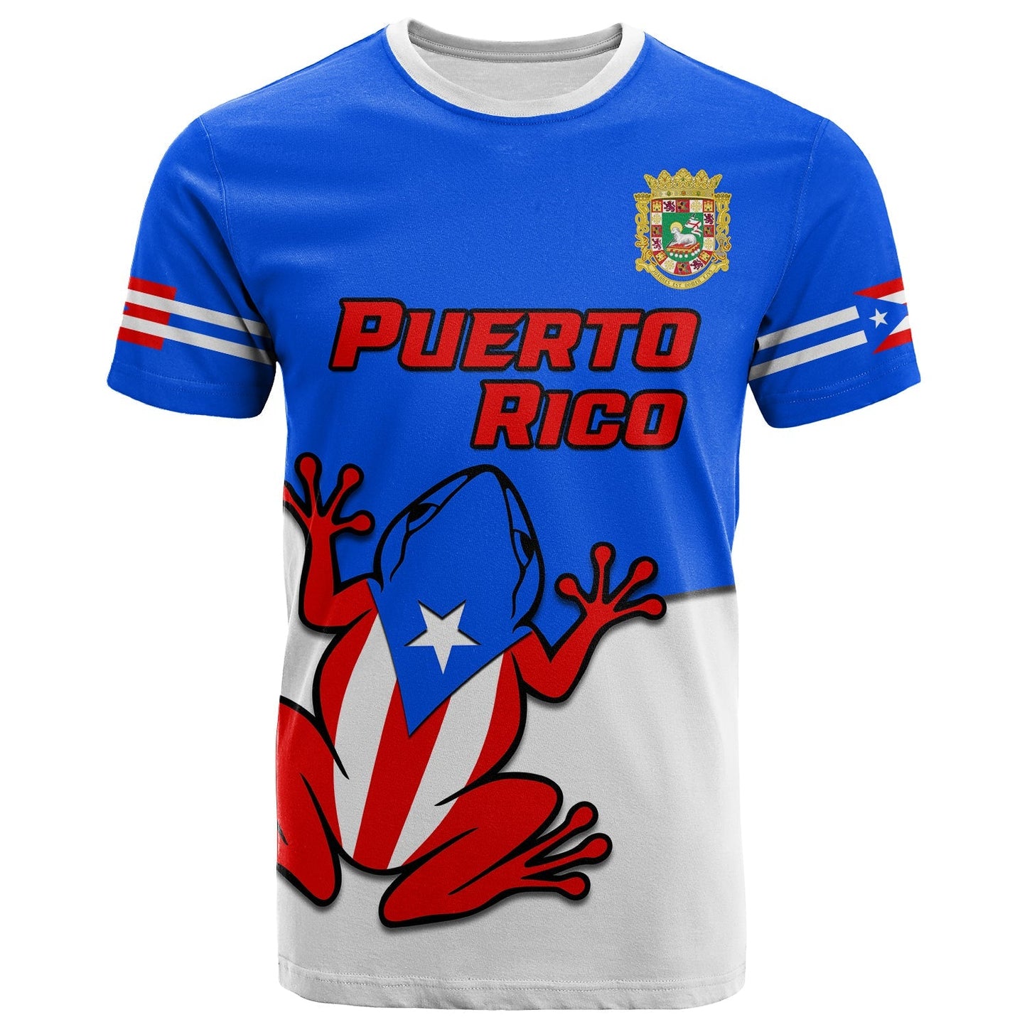 Custom Puerto Rico T Shirt Coqui Frog Simple Style