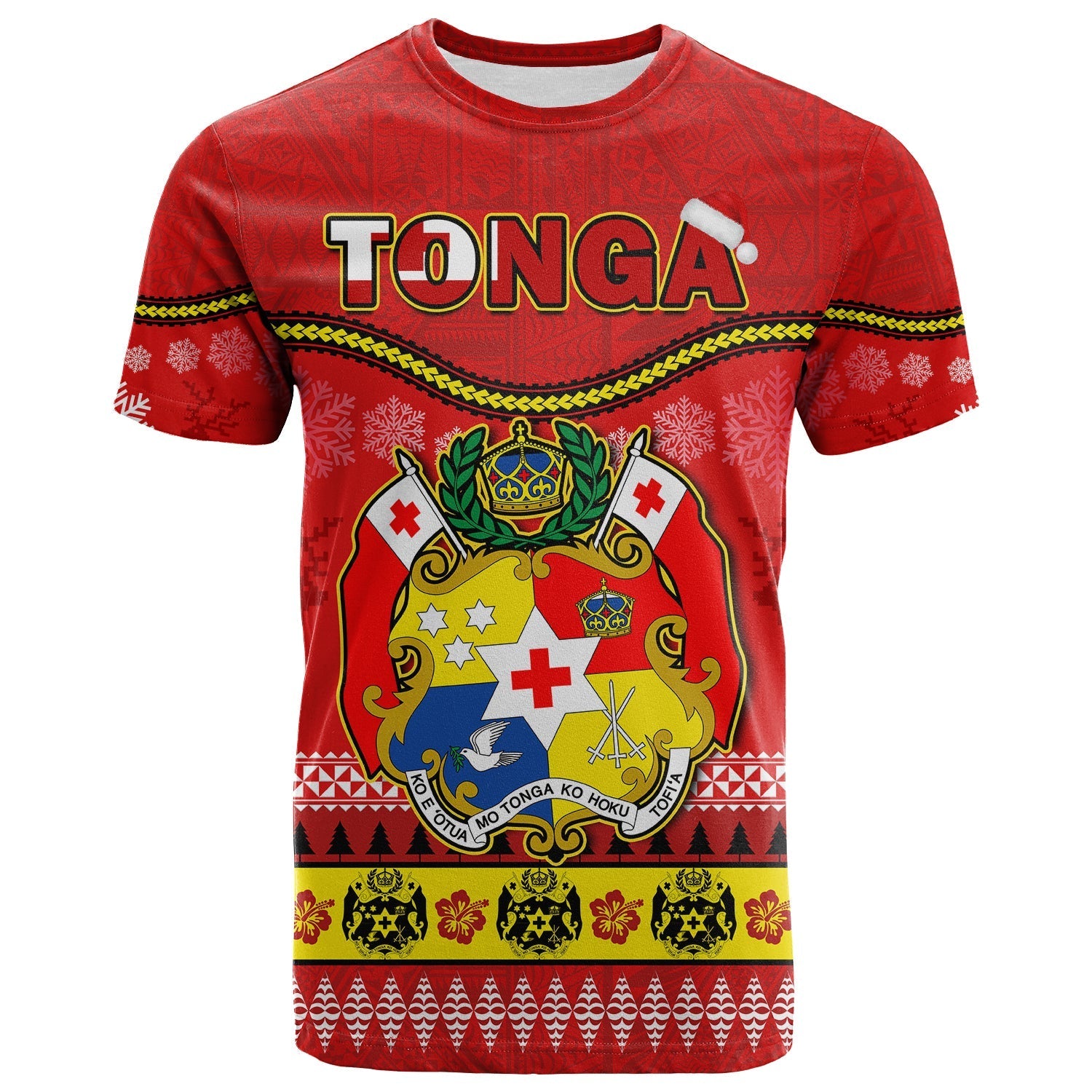 Tonga Christmas T Shirt Tongan Ngatu Kilisimasi Fiefia