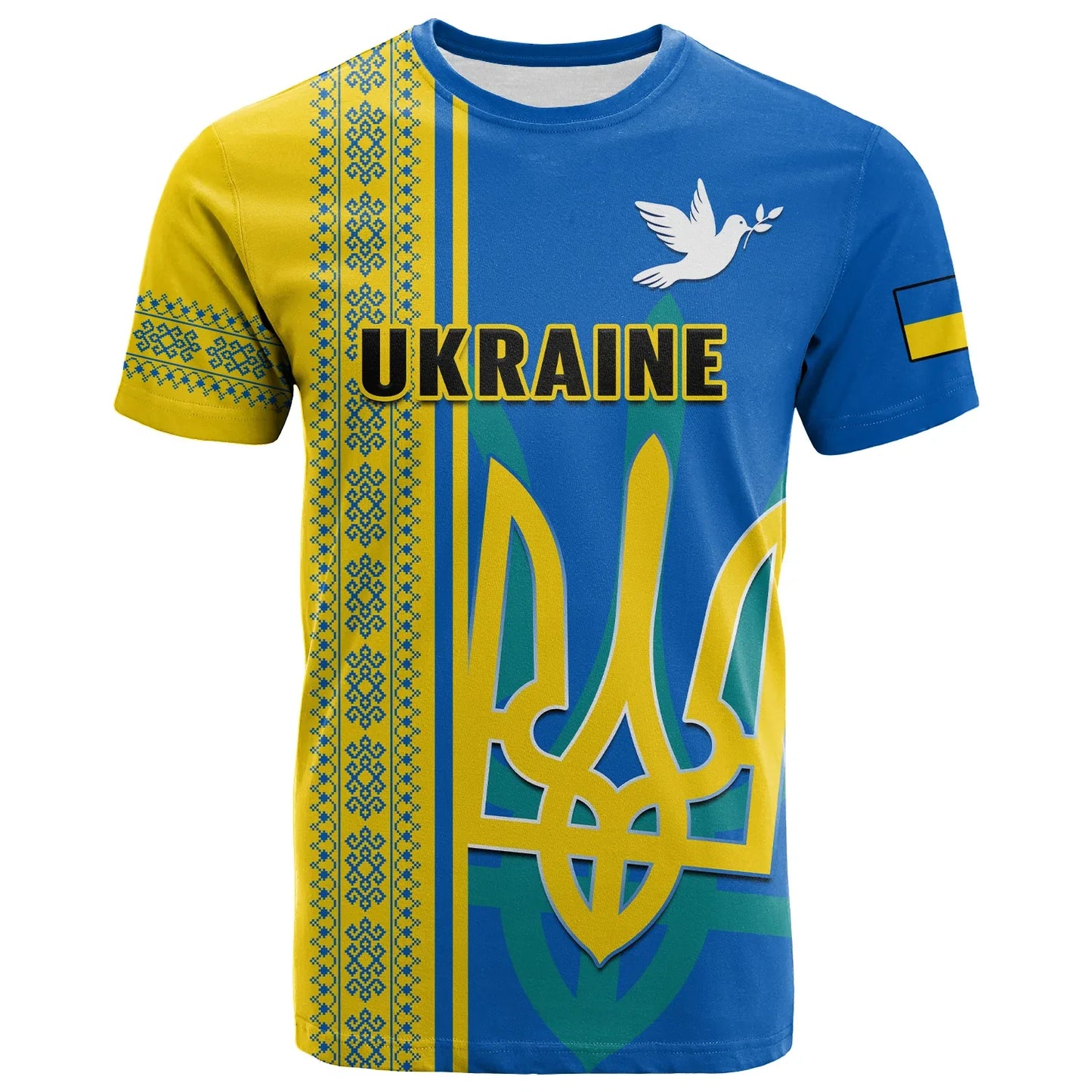 Custom Ukraine Unity Day T Shirt Folk Ukrainian Coat Of Arms
