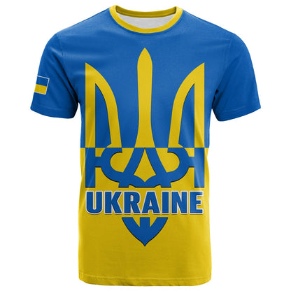 Custom Ukraine T Shirt Stand With Ukrainian Simple Style