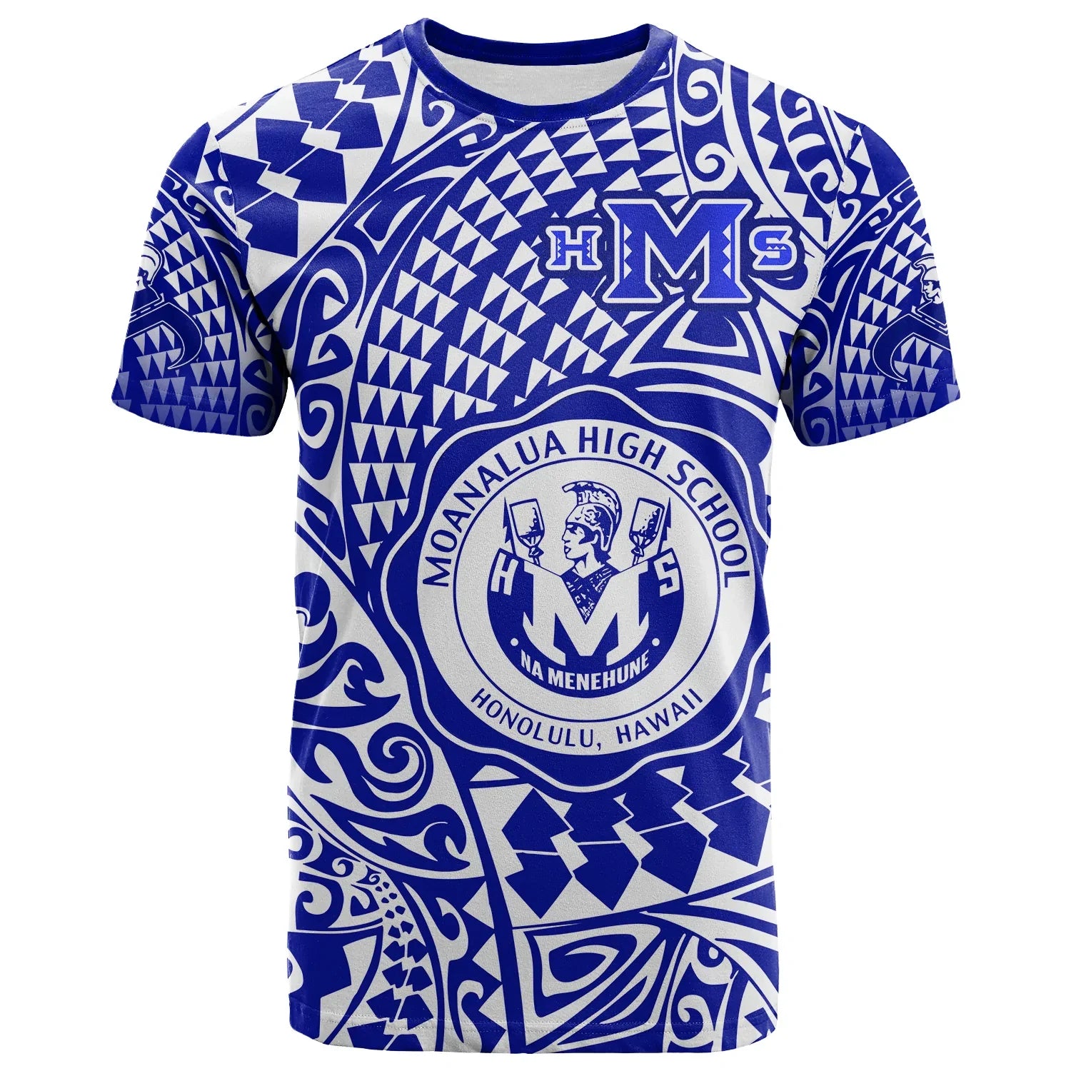 Hawaii T Shirt Moanalua High School Tribal Kakau