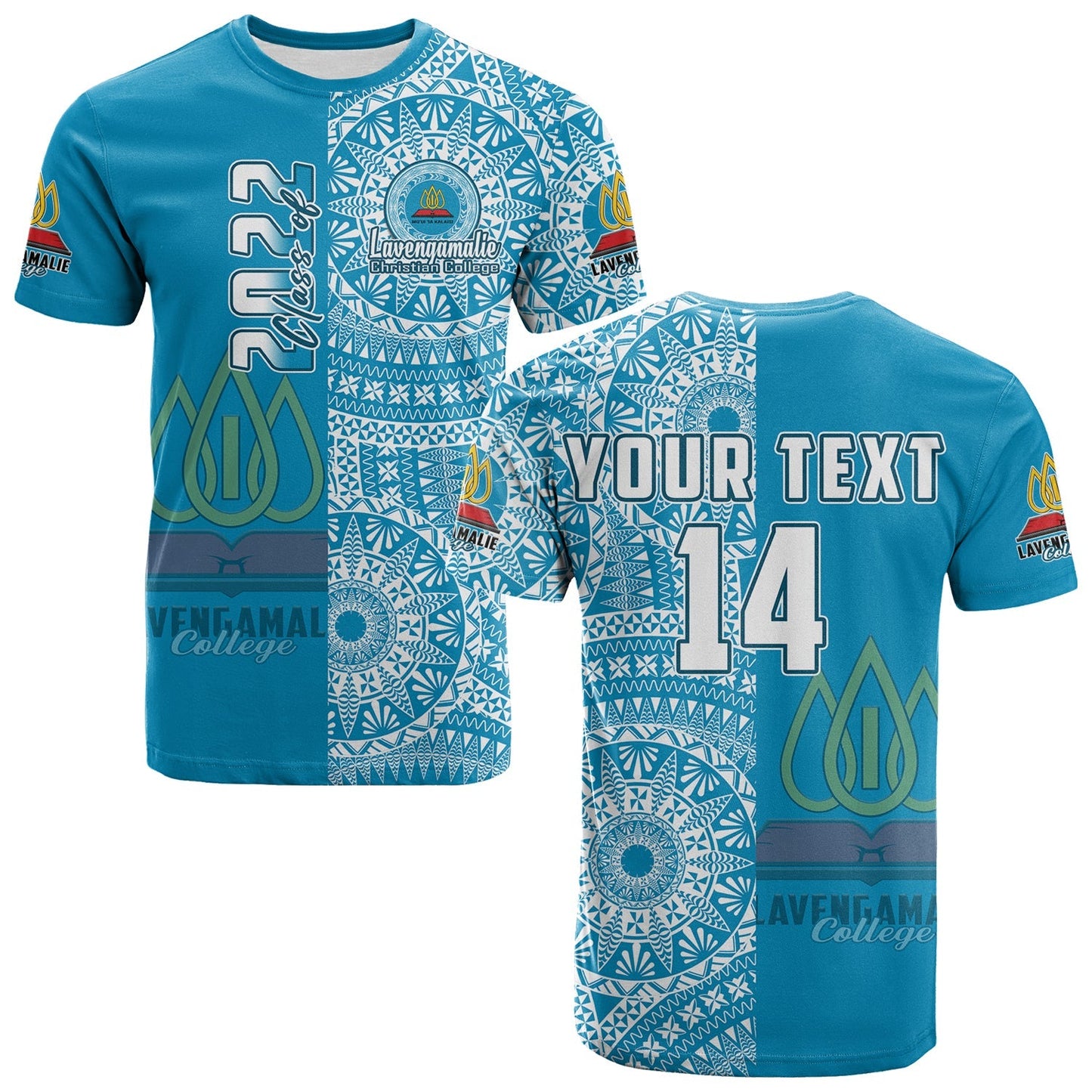 Custom Personalised Lavengamalie Tonga College T Shirt Class Of Year Tongan Ngatu Pattern