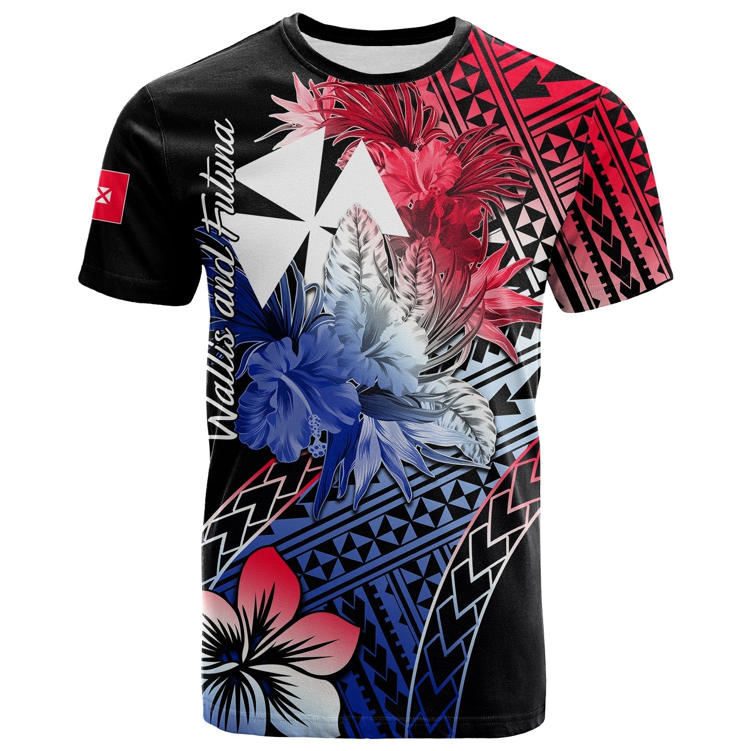 Wallis and Futuna T Shirt Hibiscus