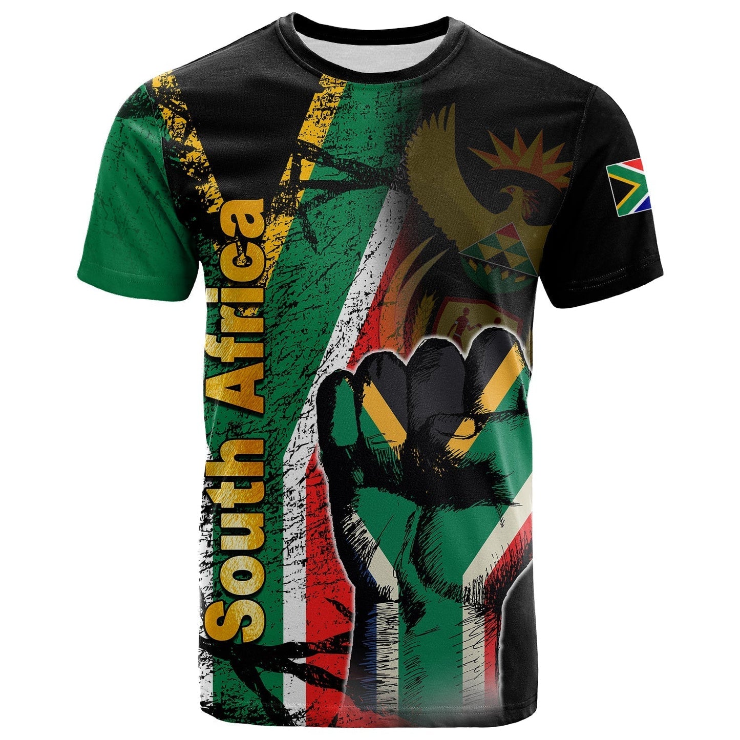 South Africa Freedom Day T Shirt Flag Grunge Style