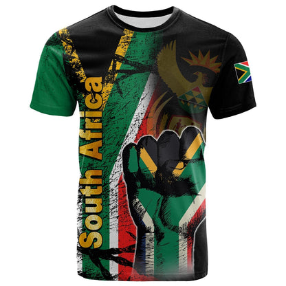 South Africa Freedom Day T Shirt Flag Grunge Style