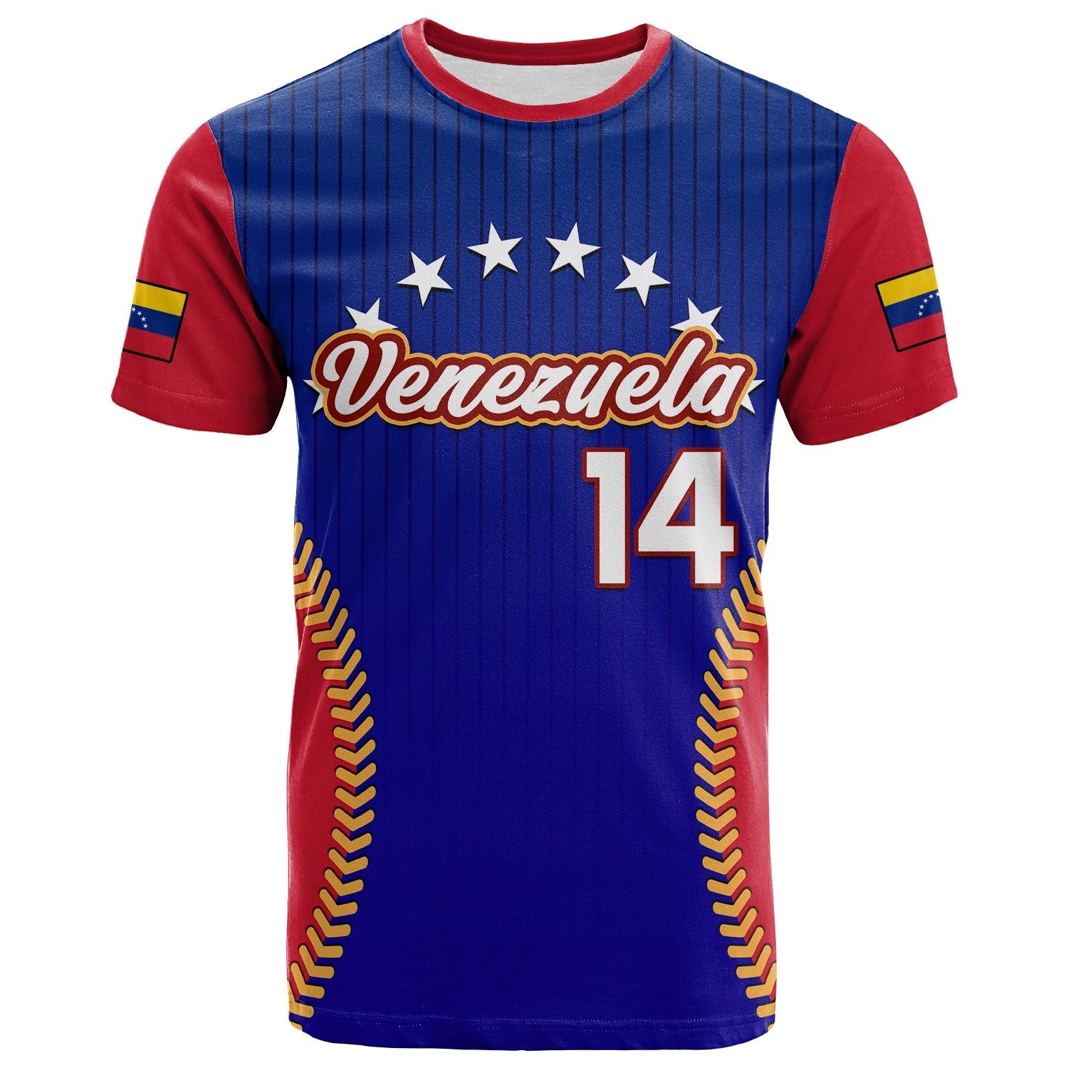 Custom Venezuela 2023 T Shirt Baseball Sporty Version