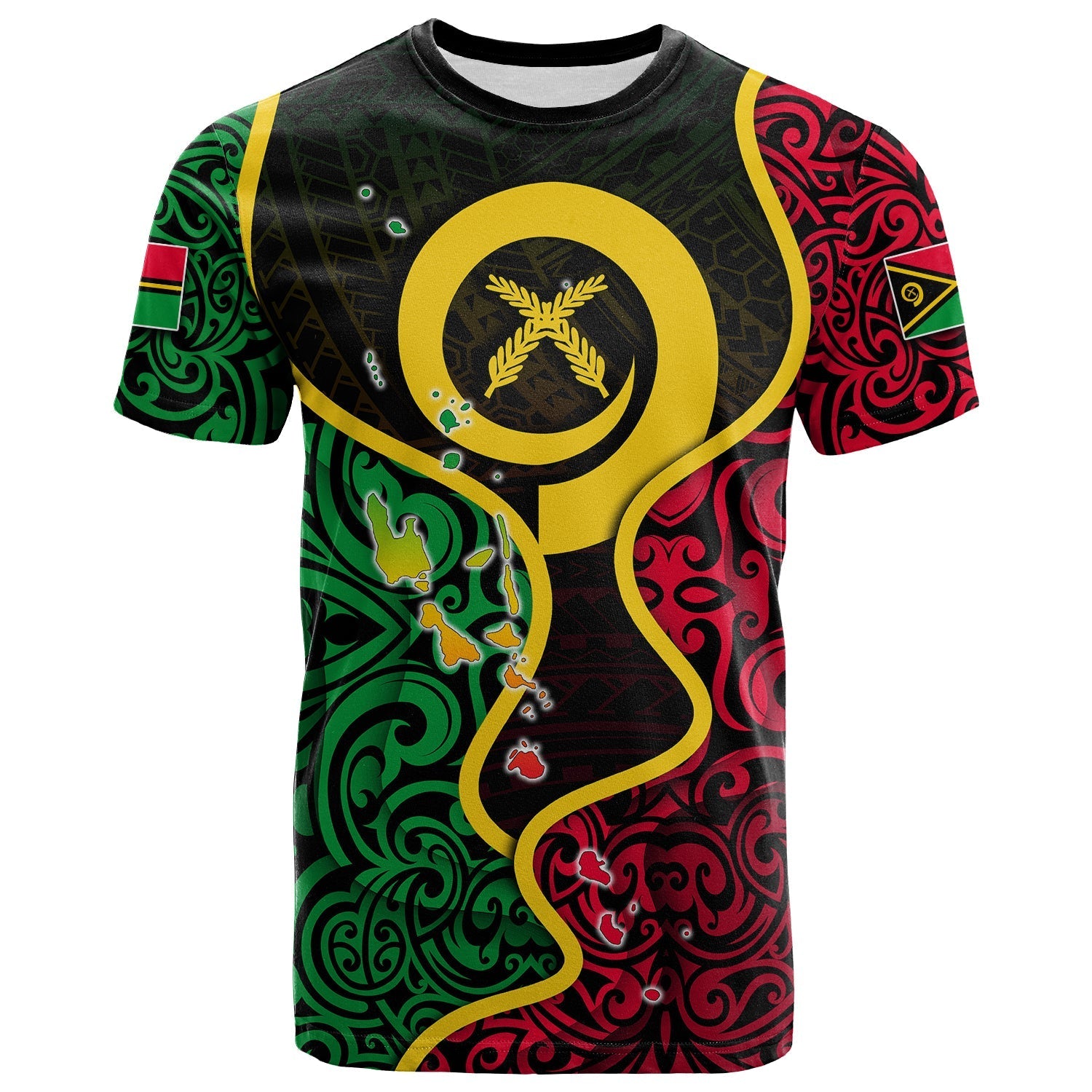 Vanuatu T Shirt Flag Special Style All Over Printed Shirt
