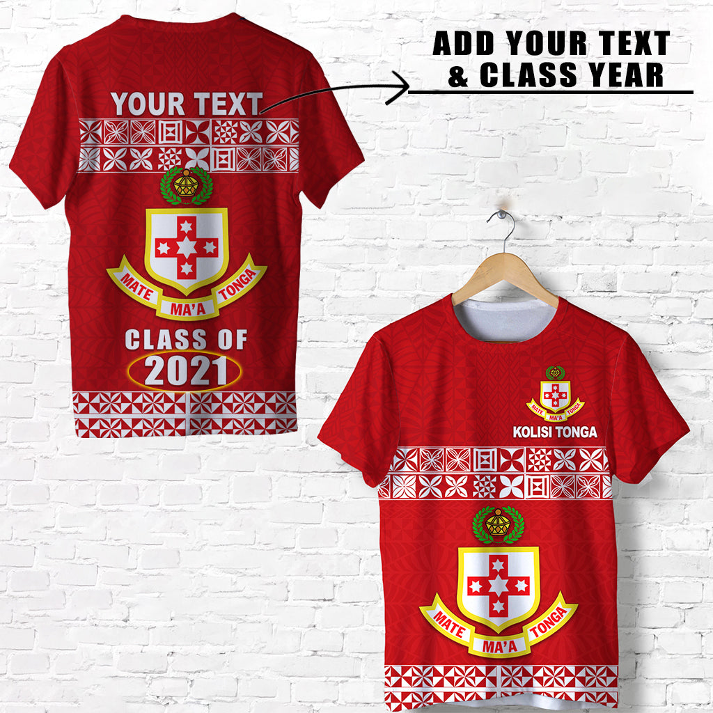 Custom Personalised Kolisi Tonga T Shirt - Class Year And Your Text