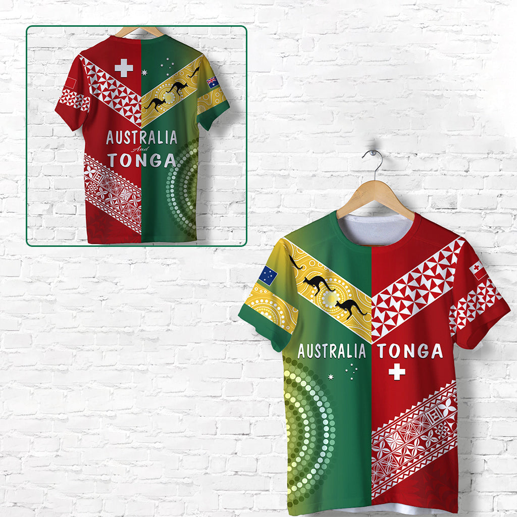 Custom Personalised Australia And Tonga T Shirt Version Special