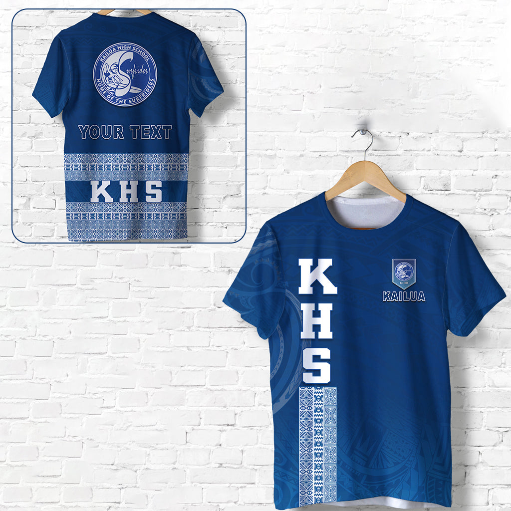 (Custom Personalised) Kailua High School T Shirt KHS Hawaii Pattern