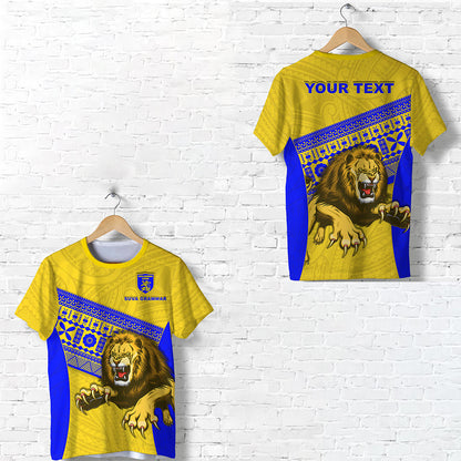 (Custom Personalised) Suva Grammar Fashion T Shirt Fiji School Version Lion Gold