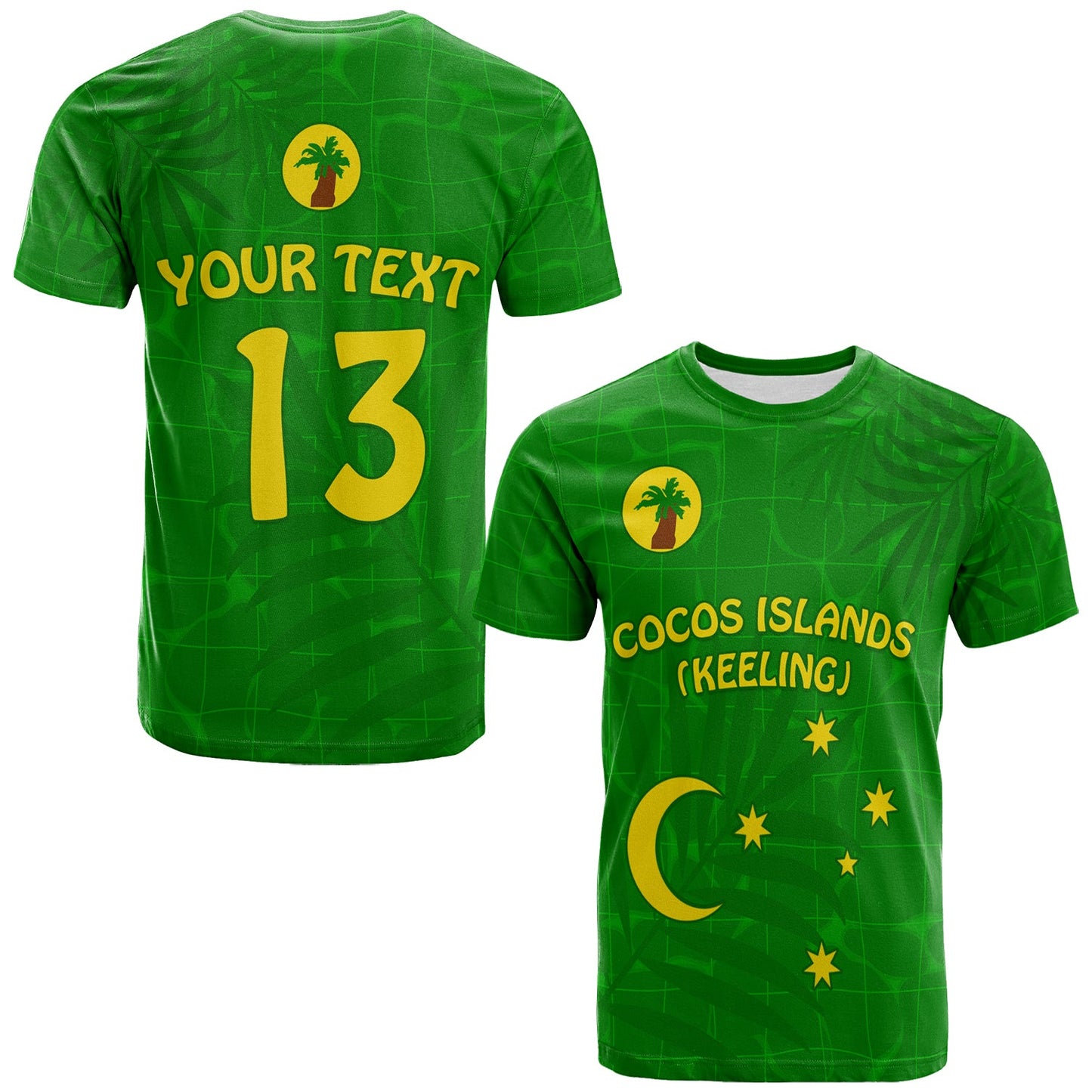 (Custom Text and Number) Cocos (Keeling) Islands T Shirt Proud Flag Unique
