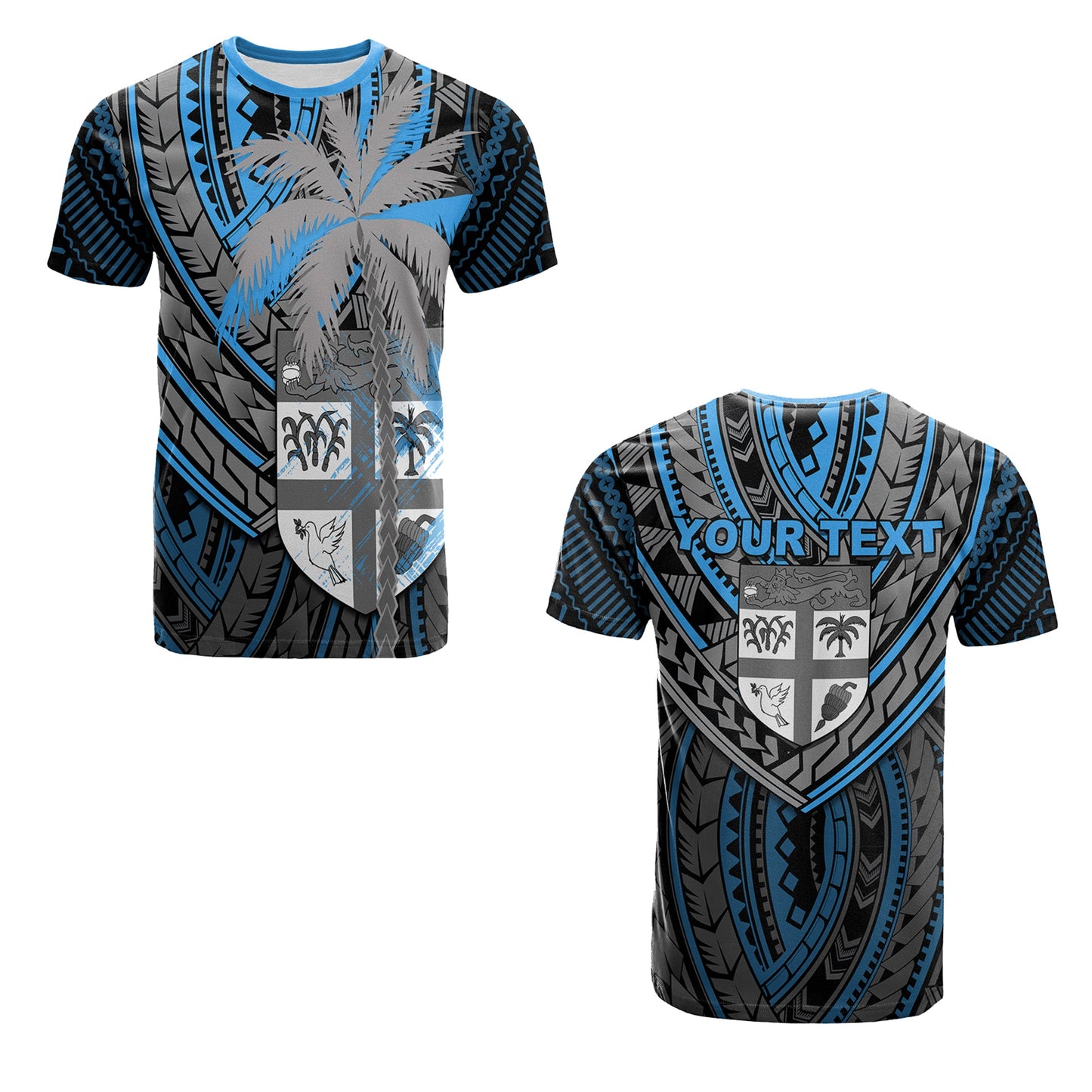 (Custom Personalised) Newest Fiji T Shirt Mix Coconut