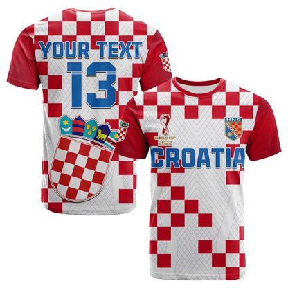 Custom Croatia Football T Shirt Vatreni Hrvatska Champions 2022 World Cup