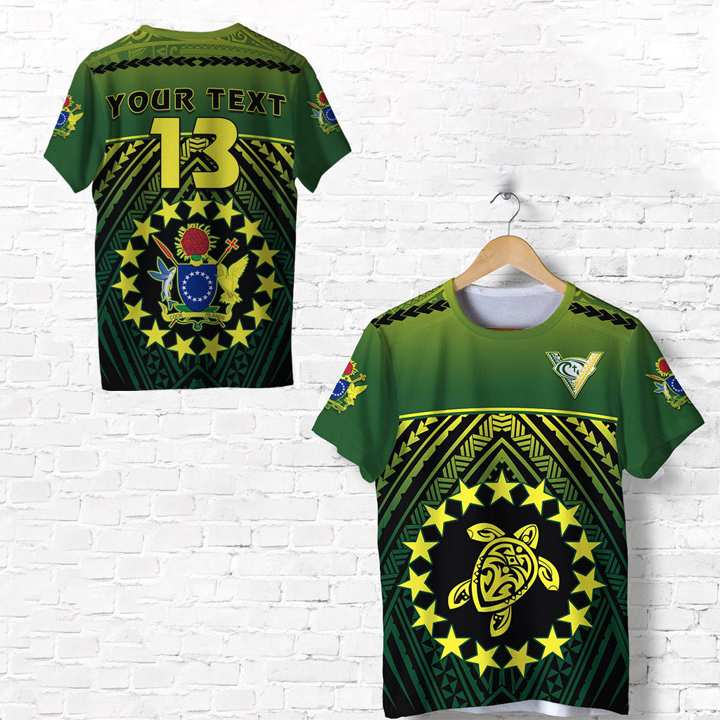 (Custom Personalised) The Kuki's T Shirt Cook Islands Rugby Custom Text and Number