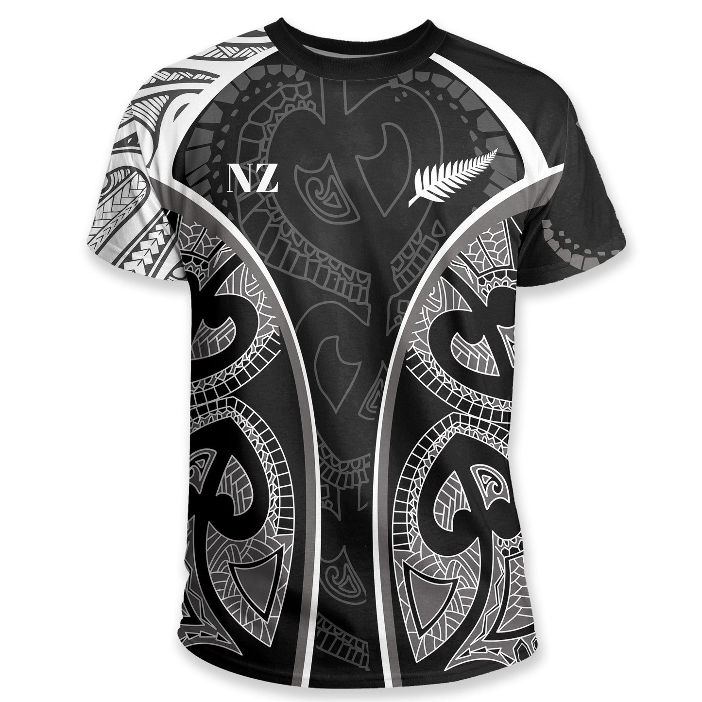 Maori Ta Moko Tattoo T Shirt, Rugby Shirt
