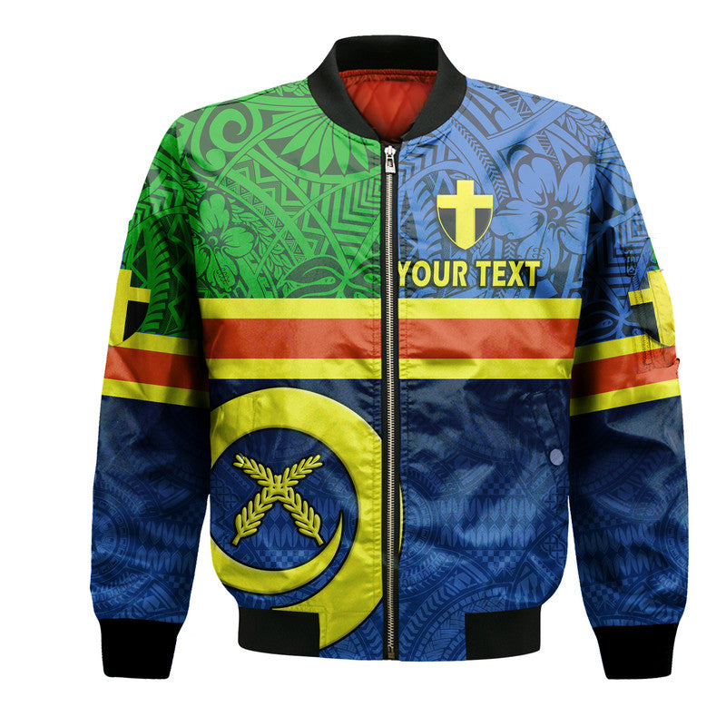 (Custom Personalised) Vanuatu Tafea Province Day Bomber Jacket Tafea Flag Color Style