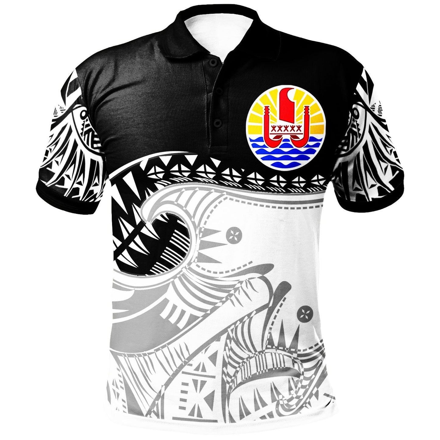 Tahiti Custom Polynesian Personalised Polo Shirt - Dynamic Sport Style