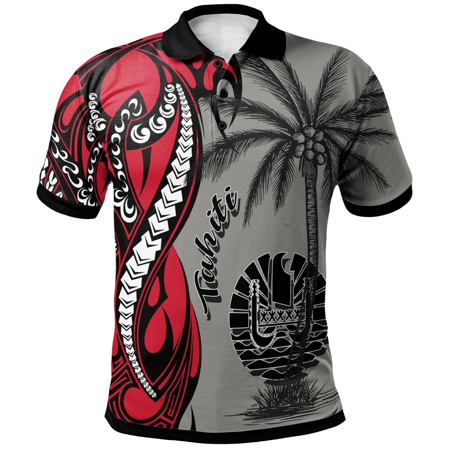 Tahiti Polo Shirt - Classical Coconut Tree