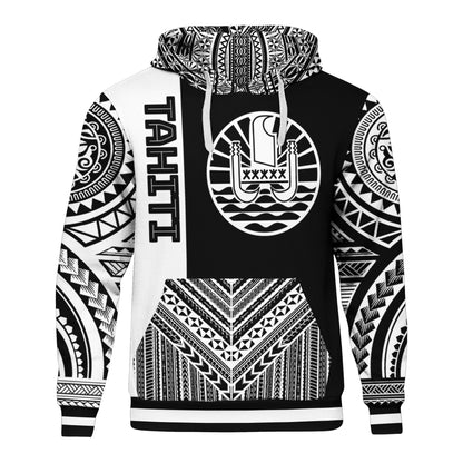 Tahiti Hoodie Polynesian Special Black Style