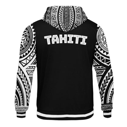 Tahiti Hoodie Polynesian Special Black Style