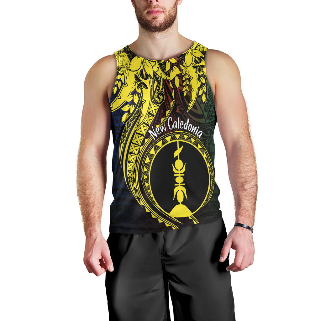 New Caledonia Men Tank Top Kanaky Mix Plumeria