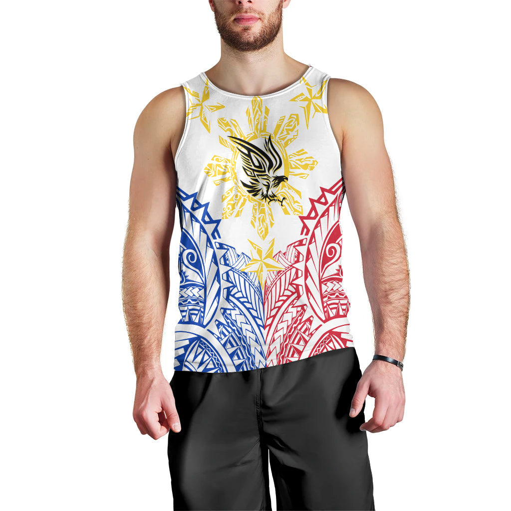 Philippines Men Tank Top Filipino Sun with Eagle