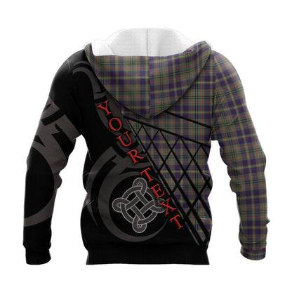 Printivon Taylor Weathered Knitted Hoodie Pattern Celtic Custom Text