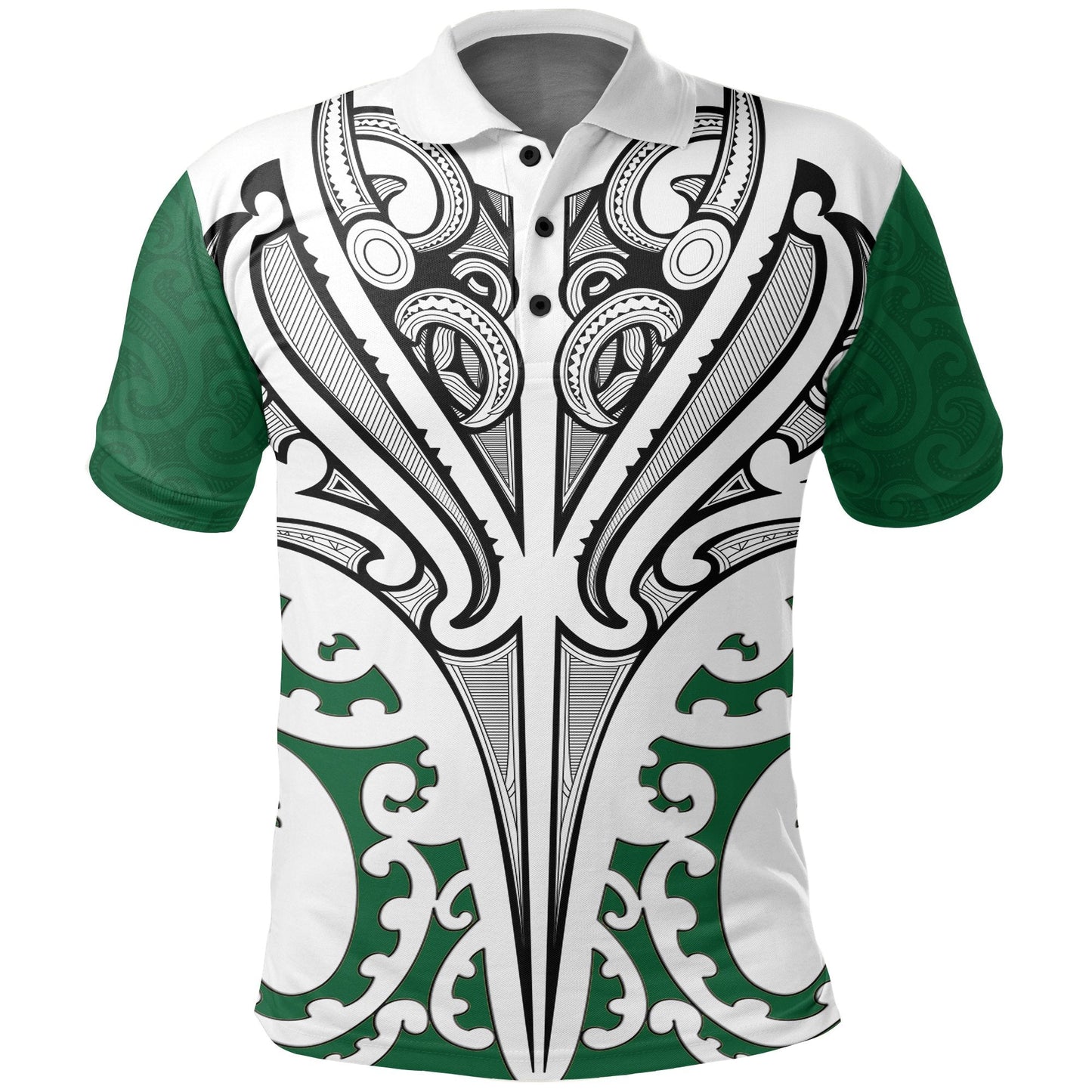 New Zealand Maori Polo Shirt, Te Manaia Tattoo Golf Shirts