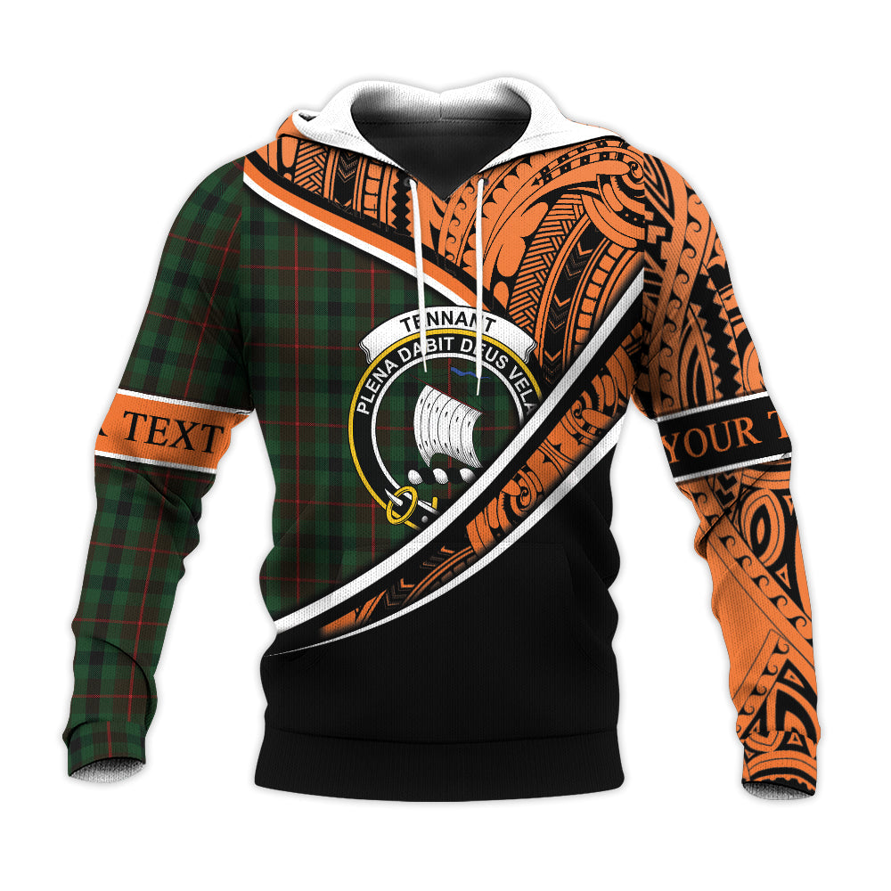 Printivon Tennant 01 Knitted Hoodie Pattern Polynesian Custom Text