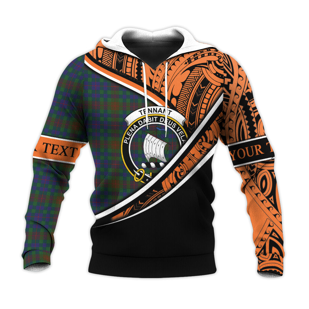 Printivon Tennant 03 Knitted Hoodie Pattern Polynesian Custom Text
