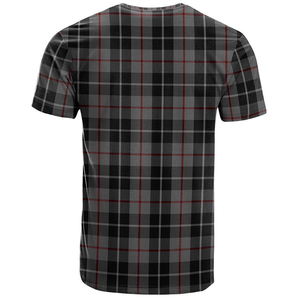 Printivon Thompson Grey Clan DNA In Me Tartan Crest T Shirt
