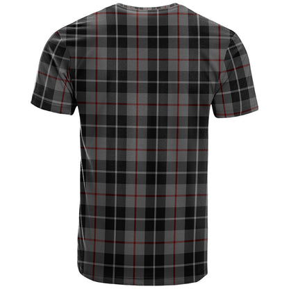 Printivon Thompson Grey Clan DNA In Me Tartan Crest T Shirt