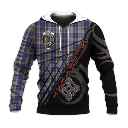Printivon Thompson Variant Knitted Hoodie Pattern Celtic Custom Text
