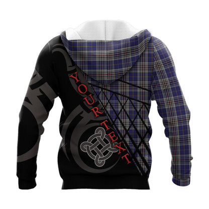 Printivon Thompson Variant Knitted Hoodie Pattern Celtic Custom Text