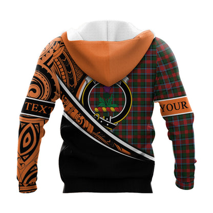 Printivon Thompson Mackinlay Knitted Hoodie Pattern Polynesian Custom Text