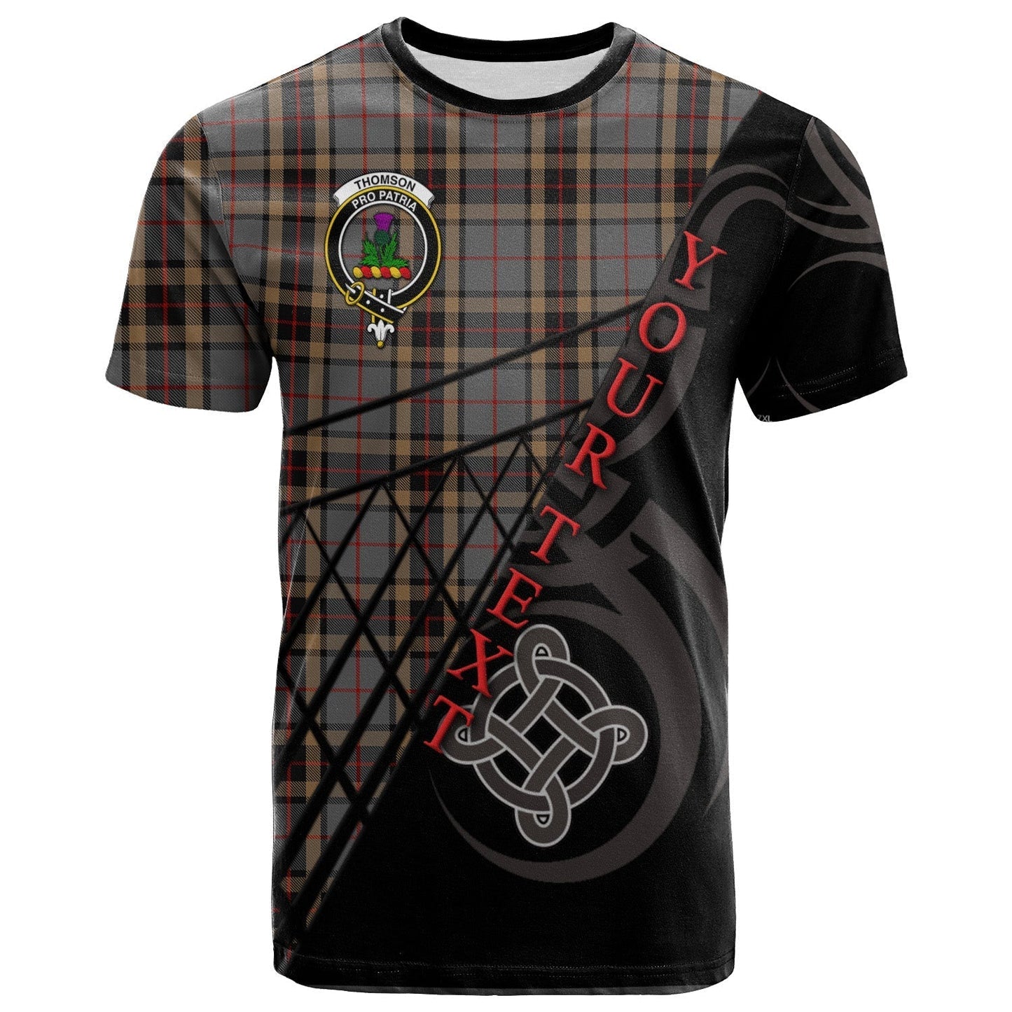 Printivon Thompson special grey T Shirt Pattern Celtic 