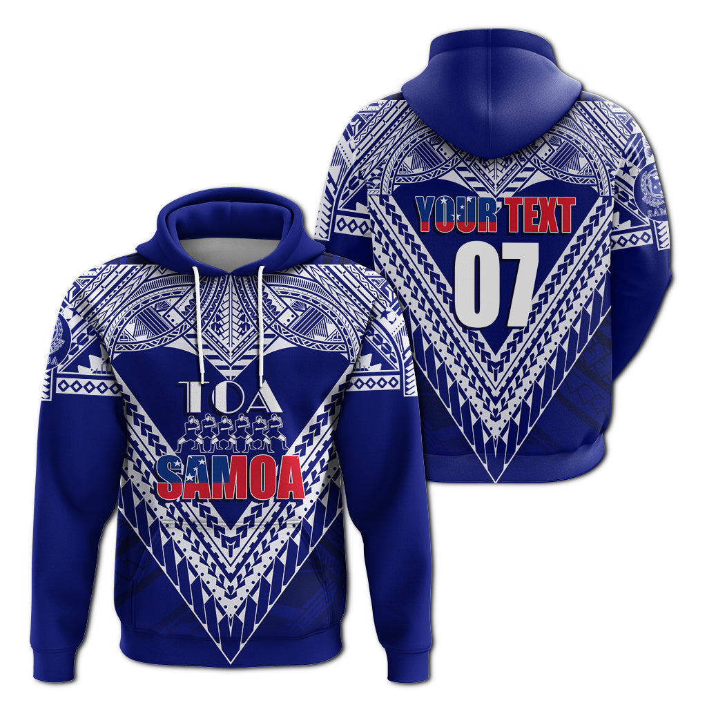 Custom Text ize Personalize Toa Samoa RLS Warriors Siva Tau Hoodie