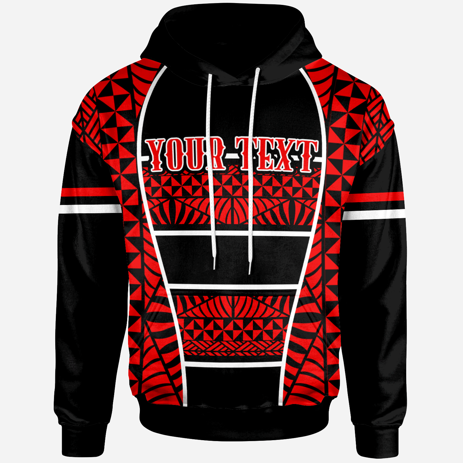 Custom Text Tonga Hoodie Custom Personalised Seal Of Tonga Line Style