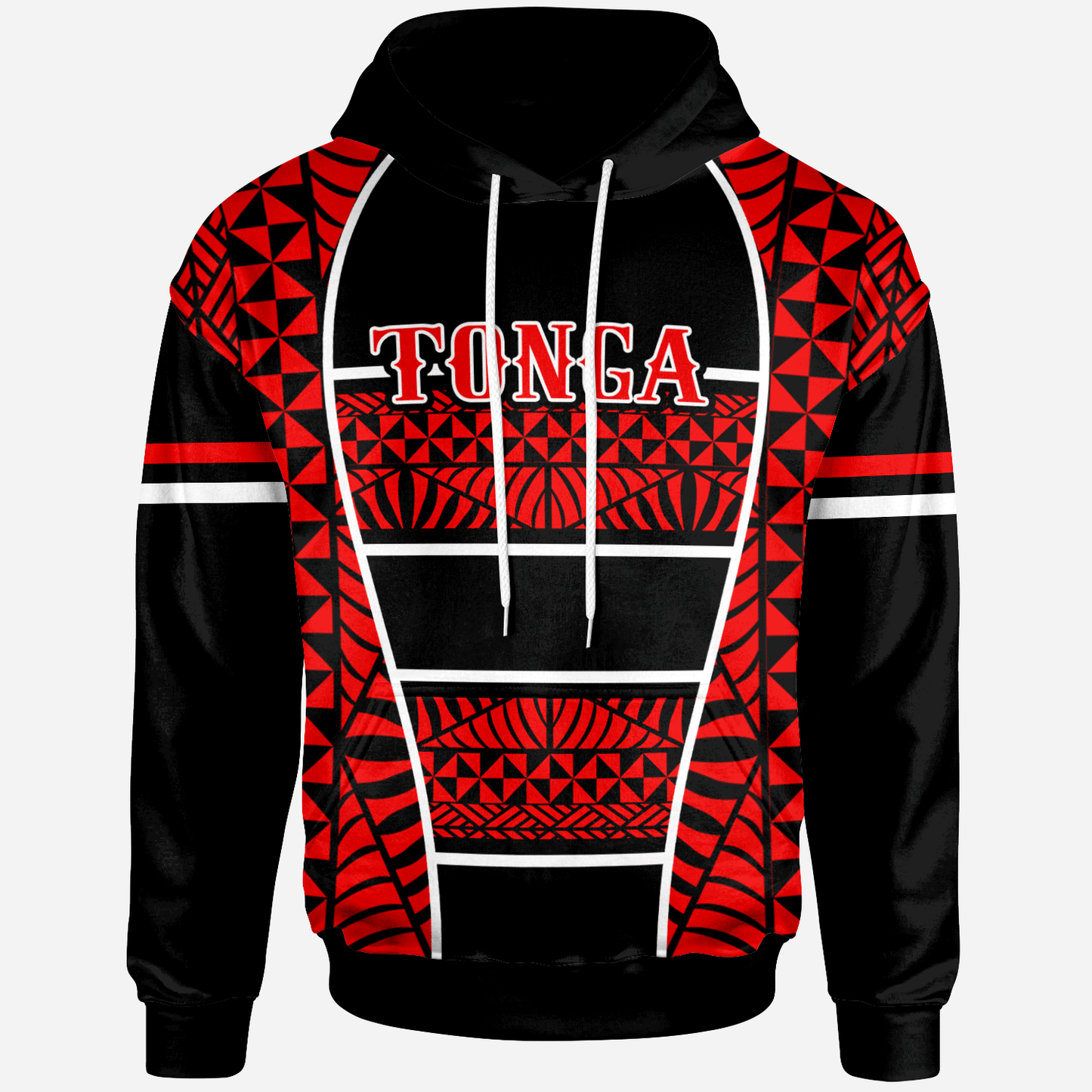 Tonga Hoodie Seal Of Tonga Line Style