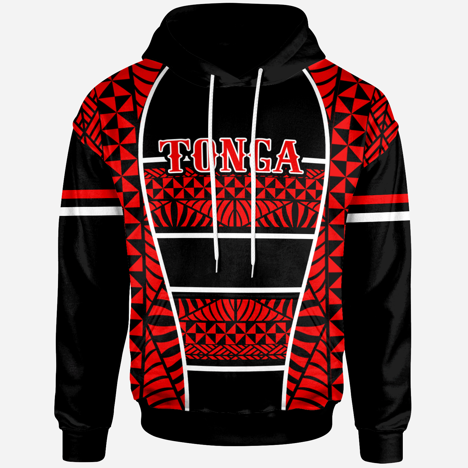 Tonga Hoodie Seal Of Tonga Line Style