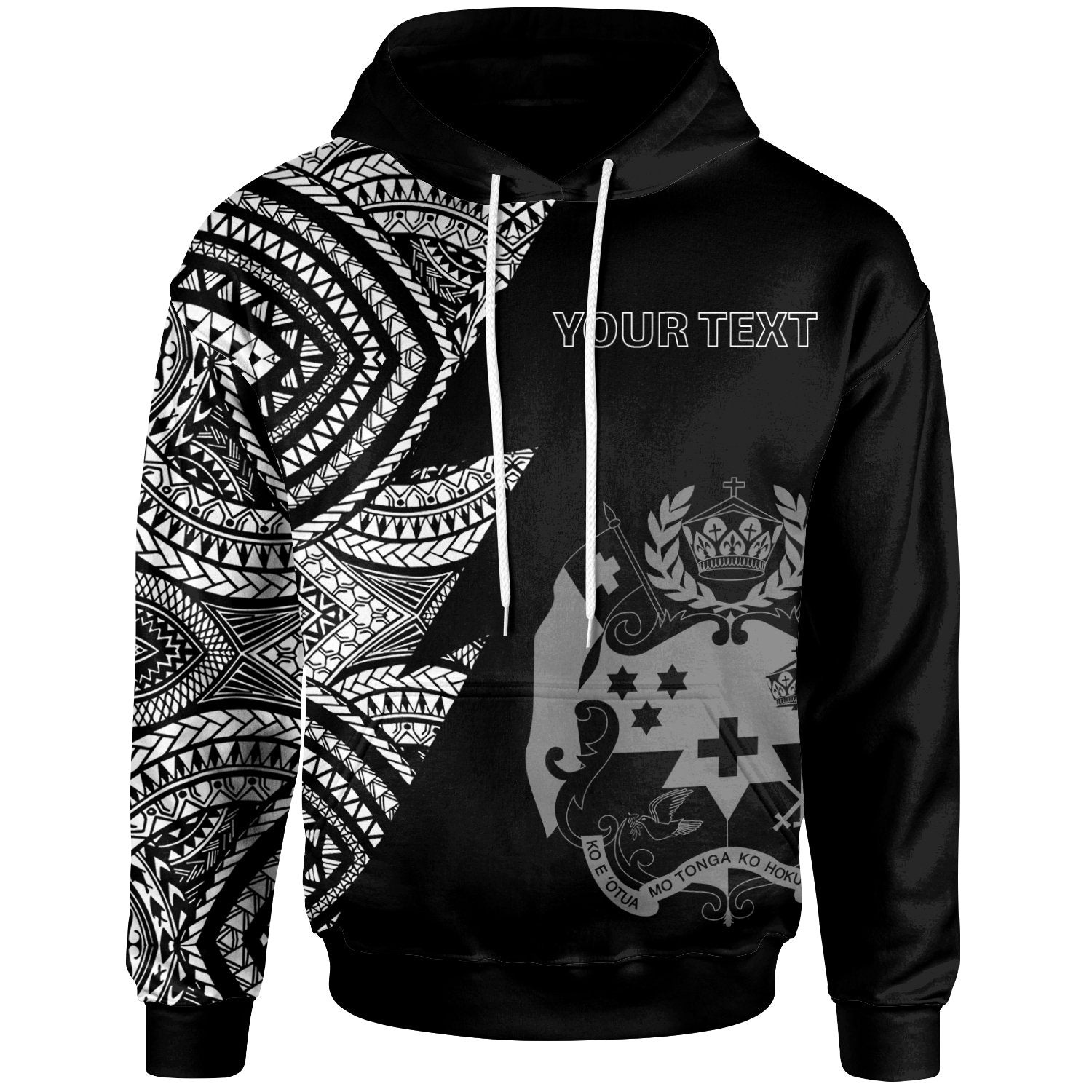 Tonga Hoodie Flash Style White