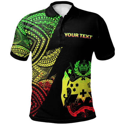 Tonga Custom Personalized Polo Shirt - Flash Style Reggae