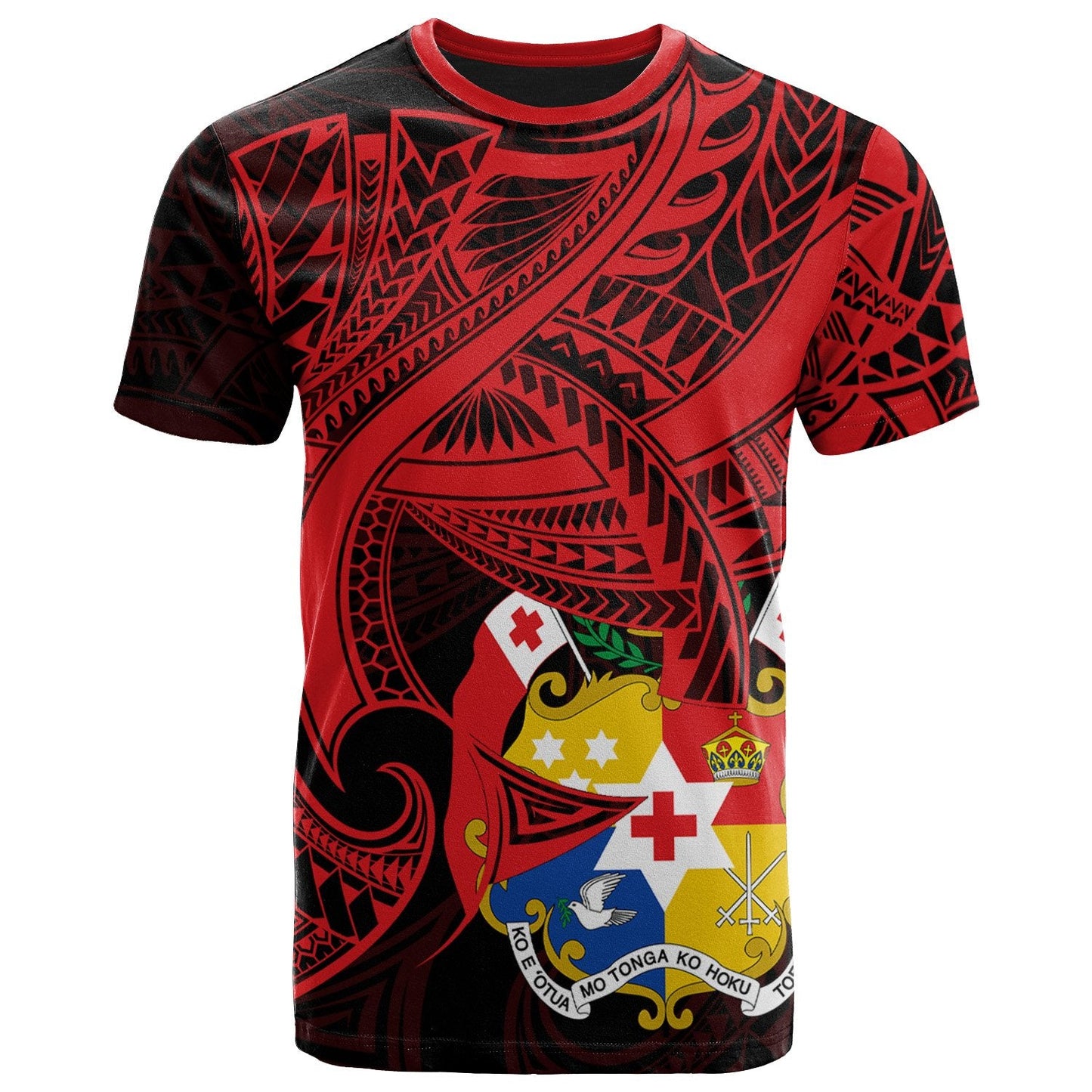 Tonga T - Shirt - Seal Tonga With Curve Patterns