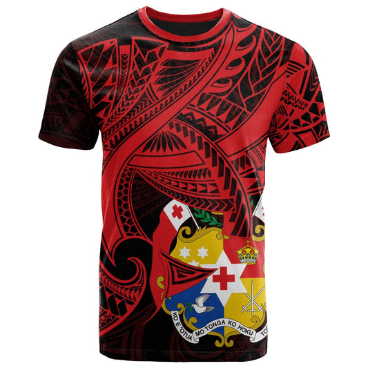 Tonga T - Shirt - Seal Tonga With Curve Patterns