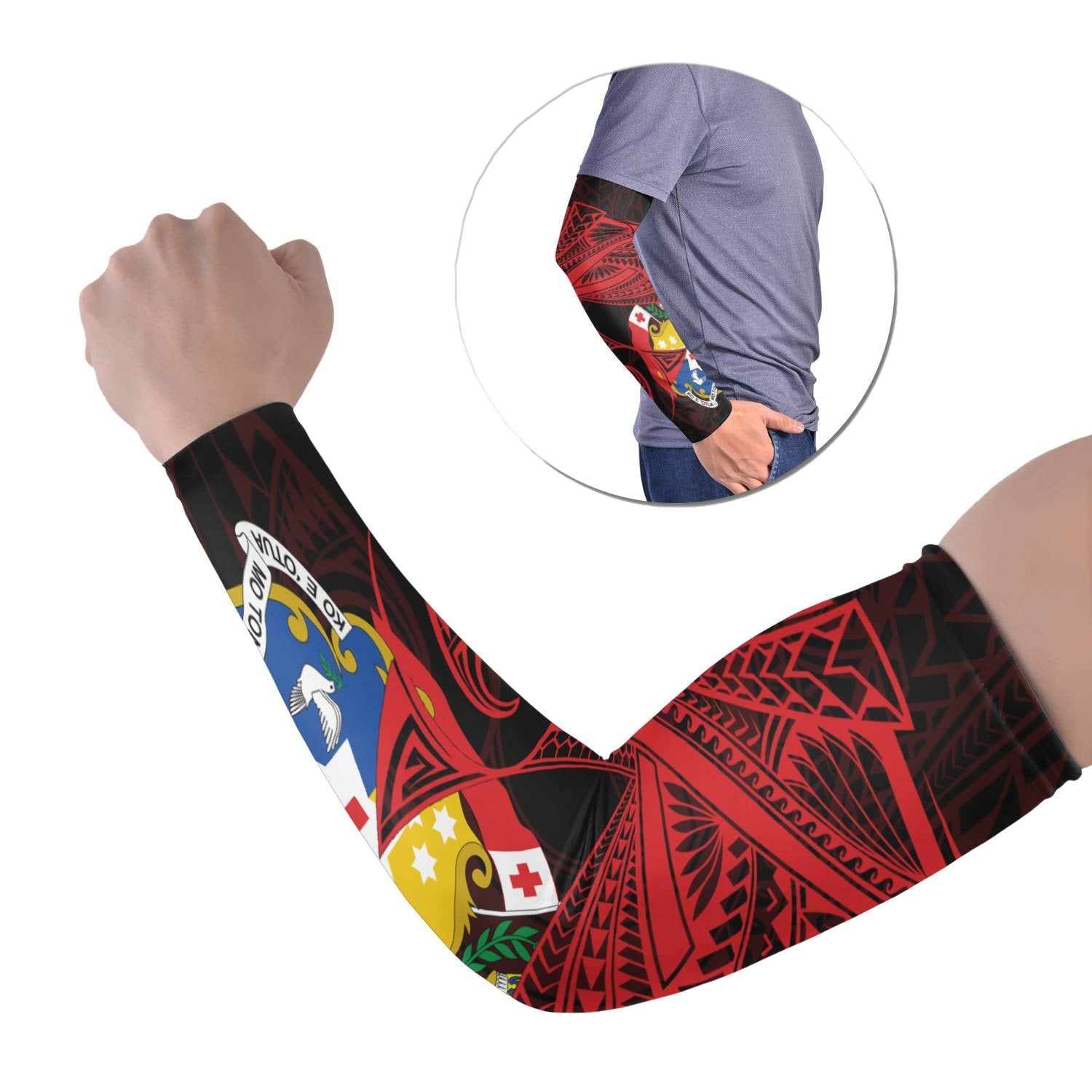 Tonga Arm Sleeve (Set of 2) - Seal Tonga With Curve Patterns