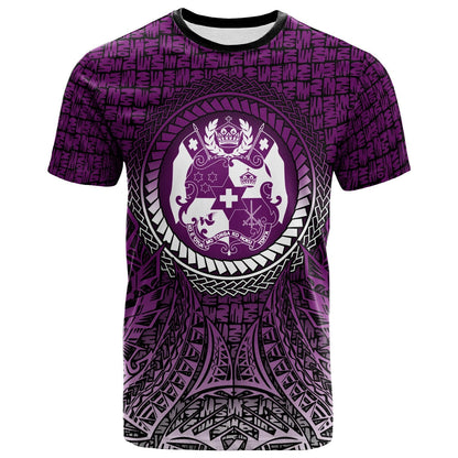 Tonga T - Shirt - Circle Pattern Purple