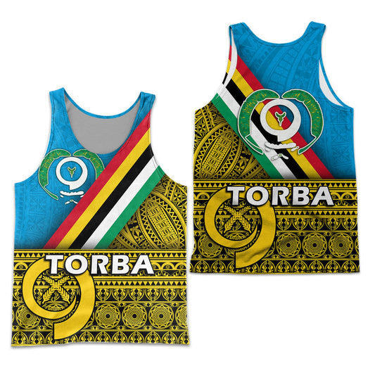 Vanuatu Torba Province Day Men Tank Top Torba Flag Color Style