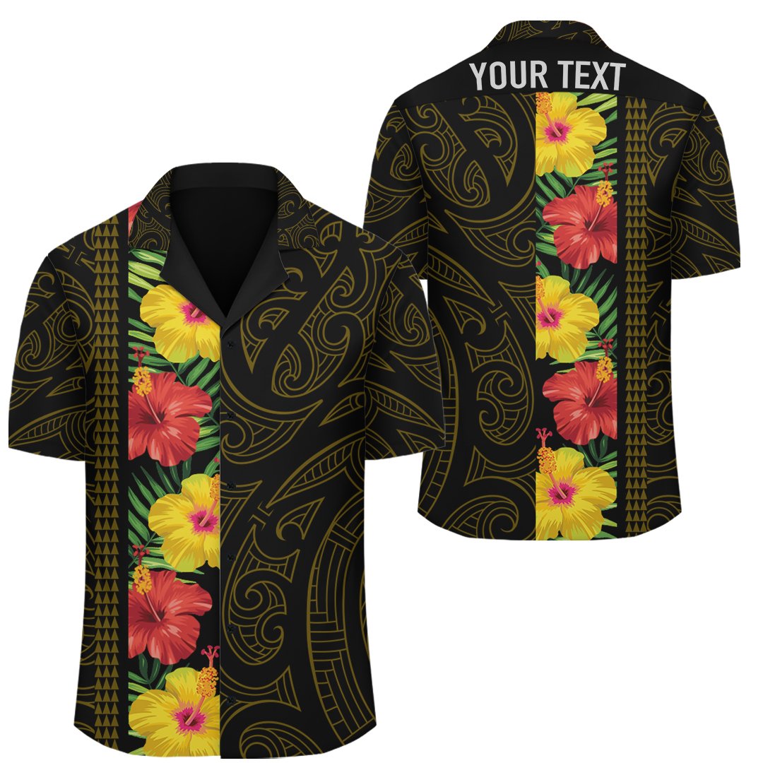 Personalized Hawaii Hibiscus Polynesia Hawaiian Shirt - Domi Style